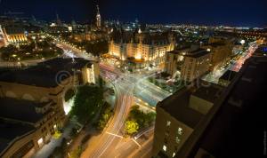 Night skyline in Ottawa Ontario