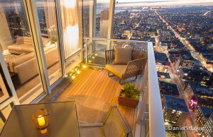 Architectural photography, Photo of condo patio design goes to a new level at this Shangri-La bldg in downtown Toronto.