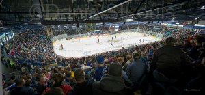 Moncton Wildcats playing at the Coliseum.